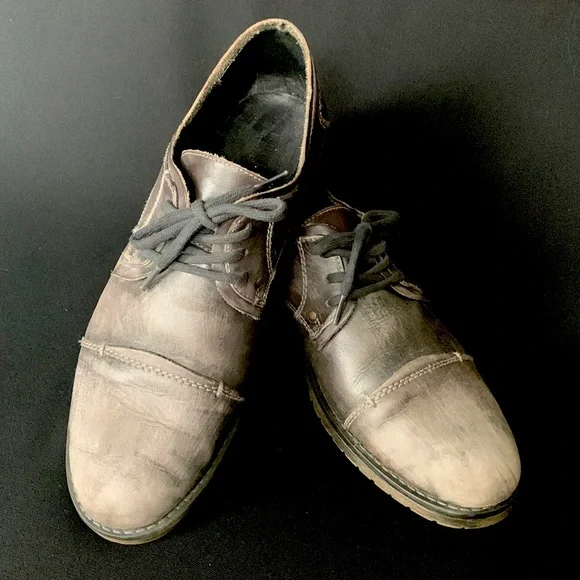 VTG Y2K Bed|Stu Shoes Oxfords Mens Lace Up Black Leather Grunge Academia 12 Carter – Bed|Stü main image 2